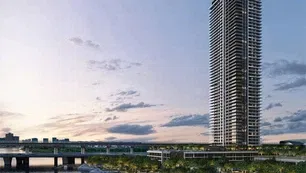 Palace Residences Creek Blue at Dubai Creek Harbour building view